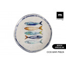 plate flat 26cm shiny Iberian fish