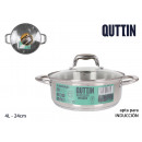 24cm /4l/0.8mm + induction steel saucepan + with l