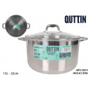 induction steel pot 32cm /15l/0.8mm + with t new