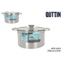 saucepan 24cm 55l induction steel with hermes lid