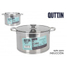 saucepan 28cm 10l induction steel with hermes lid