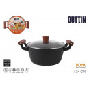 24cm full induction saucepan with lid doha quttin