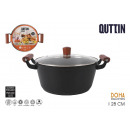 28cm full induction saucepan with lid doha quttin