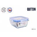 square lunch box with airtight cover s / val. 10x1