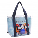 ingrosso Borse & Viaggi: AMICI - shopping bag trasparente, blu