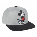 Mickey - casquette visière plate, 59 cm, grise