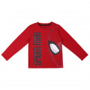 Spiderman - hosszú T-Shirt egyetlen Jersey , piros