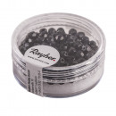 wholesale Gifts & Stationery: Glass cut pearl, 4mm ø, black, 100 pieces