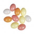 Großhandel Dekoration: Plastik Eier, 6cm ø, apricot, 10 0 Stück