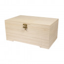wholesale Decoration: Wooden casket with insert, 2 parts,