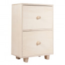 Wood chest of drawers on feet, FSC Mix Credit,