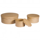wholesale Gifts & Stationery: Paper mache box set, FSC Recycled 100%, 3 pieces