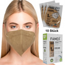 Respiratore a maschera facciale Famex FFP2