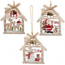 wholesale Decoration: Christmas tree decoration house 12cm Christmas dec