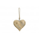 cuore appendiabiti in legno marrone, 12 cm