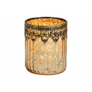 Lanterna Marocco decor vetro oro (B / H / T) 10x1
