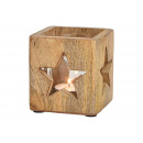 Decorazione a stella di Windlight in legno di mang