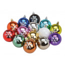 Set di palline di Natale con decorazioni a fiocco 