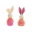  Textile bunny pink / pink 2- times assorted , (W /