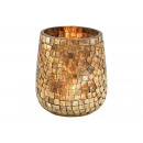 Mosaico lanterna in vetro champagne (L / H / P) 10