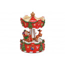  Music box carousel made of poly colored (W / H / D