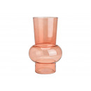 Vaso in vetro rosa/rosa (L/A/P) 16x26x16cm