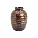Vaso in ceramica marrone (L/A/P) 17x24x17cm