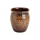 Vaso in ceramica marrone (L/A/P) 13x15x13cm