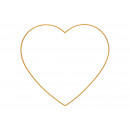 Appendiabiti cuore in metallo dorato (L/A) 27x26 c
