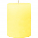 Candle Rustic Safe Candle 80x60mm Pastel Yellow