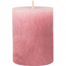 Candle Rustic Safe Candle 80x60mm antique pink