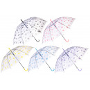 mayorista Casa y decoración: paraguas corazones de colores, rib 50cm