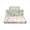 wholesale Toys: Set of 12 tattoo, unicorn, window box, 4x4cm