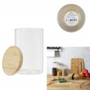glass and bamboo jar 1l