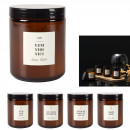 latin scented candle h8cm, 4- times assorted