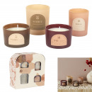 scented candle x4 set 4 elements