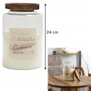 scented candle pot top acacia softness h16cm