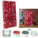 advent calendar photophore and scented candle