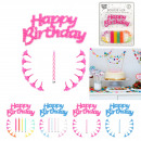 candle x24 deco Happy Birthday and holder x12, 4-f