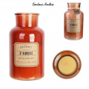 scented candle amber apothecary h25.5cm