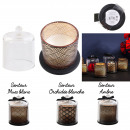 scented candle cloche spa chic h11cm, 3-fold asso