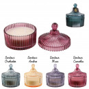 bohemian scented candle h12.3cm, 4-fold assorted