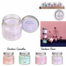 scented candle pot quote h6.5cm, 4-fold assortment