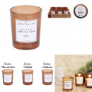 soy wax scented candle h6.5cm, 3-fold assortment