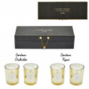 scented candle electroplate x4 box gingko