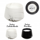 marble scented candle h6.5cm, 2-fold assorted
