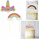 Unicorn cake decoration x2