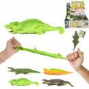 reptile stretch toy, 4-fold assorted