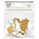 confettis baby shower, 2-fois assorti