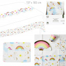 unicorn paper tablecloth 137x183cm